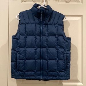 Cabela’s navy blue goose down vest, Sz XL (youth?)
